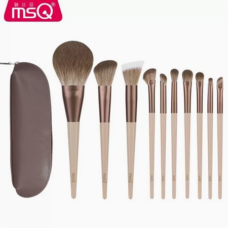 Zestaw pędzli do makijażu – naturalne włosie